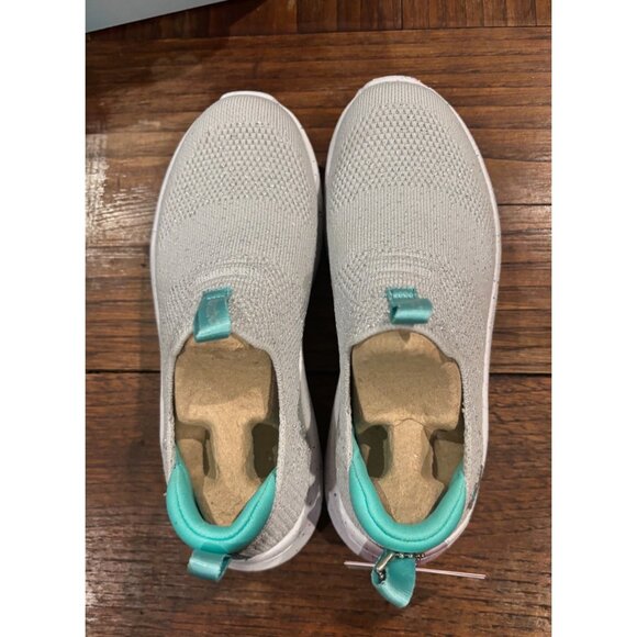 Kids' Skechers Air-Cooled Memory Foam Slip-On Shoes Sparkly Gray Size 13 - Picture 3 of 11